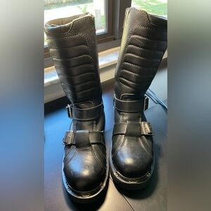 Harley-Davidson Black Leather Buckle Boots